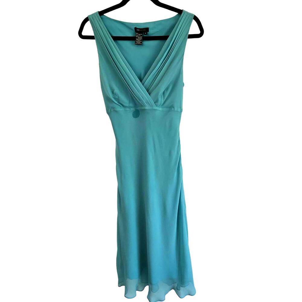 BCBG MAXMARA - Women's Aqua Semi Formal Dress, Size 4